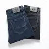 Jeans da uomo Moda Taglia grande 28-40 Denim maschile Pantaloni dritti vestibilità regolare blu scuro per uomo Pantaloni casual All-match