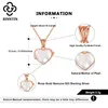 Pendants Rinntin 925 Sterling Silver Love Heart Locket Pendant Necklaces for Women Mother of Pearl Valentines Day Mothers Day Gifts EQN25