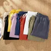 Women's Pants 2024 Womens Spring Summer Cotton Linen Solid Harem Women High Waist Candy Colors Lace Up Soft Trousers Bottoms
