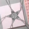 Naszyjniki wiszące 5pcs/zestaw Naszyjnik Best Friend Creative Pentagram Akcesoria w zawieszce Naszyjnik dla mężczyzn i kobiet