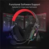 Headsets Redragon H510 Zeus X Wired Gaming Headset RGB Lighting 7.1 Surround Sound Multi Platforms Headphone Works For PC PS4 J240123