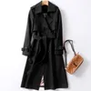 Luxury Fashion Designer Brand Women's Trench Coats Windbreaker England Long Trench 2024 Spring Coat