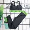 Kvinnors bågspårssuits fitness anpassa byxa sportkläder gym slitage kläder s-xl bra yoga set ihåliga ut shorts leggings lady mode kvinnliga sportkläder kostymer intimt twgg