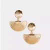 Brincos ruifan europa moda declaração jóias flabellate cor de ouro metal feminino vintage boêmio 2024 yea297