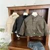 Jaquetas de couro vintage para crianças meninos casaco outono inverno rua bonito quente meninas jaqueta moda à prova dwaterproof água crianças outwear