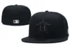 NOUVEAU Designer Taille Classique Casquettes ajustées Houston H Hat Baseball Chapeaux Adulte Baseball Team Hommes et Femmes Entièrement Fermé Taille Ajustée 7-8 H3 mode