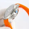 Baguette Diamond 5968 Orange Herrenuhr Flyback Chronograph CH 28 520 C Automatikwerk Edelstahl Saphirglas Klassische Armbanduhr Wasserdicht