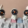 Tangentbord mifuny Space Rabbit KeyCaps DIY Keyboard Cap Cute OEM Profile Cartoon Anime Tangent Caps för mekaniska tangentbordgåvor YQ240123