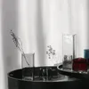 Vase家庭用カラートライアングルストレートシリンダーガラス花瓶装飾ソフトフロリストの水耕栽培