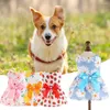 Dog Apparel Durable Cat Costume Fruit Print Breathable Floral Printing Princess Style Bow Pet Skirt Dress Decorative