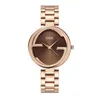 Femme simple Luxur Luxury Luxury de haute qualité en acier inoxydable Imperméable Quartz Watch B8