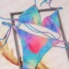 Sommer Mode Farbe Bademode Frauen Bikini Set Zwei Stück Badeanzug Sexy Lace Up Gepolsterte Biquinis Pool Party Bikinis