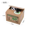 Panda Coin Box Kids Money Bank Automated Cat Thief Money Boxes Toy Gift for Children Coin Piggy Money Saving Box Christmas gift 240118