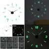 Zegary ścienne Kreatywne świecące w ciemności zegar DIY 47 Duża akrylowa naklejka do dekoracji salonu.
