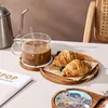Tabliczki Deser na talerze w stylu przekąski popołudniowe herbatę do herbaty tacki do podania drewnianego ciasta batonika