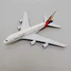 Alliage métal coréen Air Asiana Airlines A380 modèle d'avion moulé sous pression Airbus 380 Airways avion cadeaux 16 cm 240118