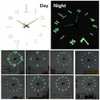 Wall Clocks Creative Glow-In-The-Dark Diy Clock 47 Large Size Acrylic Living Room Decoration Sticker Silent Drop Delivery Otxe9