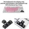 Keyboards Keyboards 4Pcs Up Down Left Right Personalized DIY Key Cap Games Transparent Keycaps For Mechanical Keyboards YQ240123