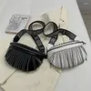 TABY TABY KOBIETA Fanny Pakiet Tassel skórzane ramię Crossbody Torka na piersi