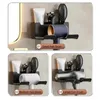 Hair dryer bathroom stand hair clipper storage organizer rack comb stand wall mounted stand bathroom hair dryer stand bathroom stand 240123