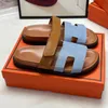 Designer Sandaler Platform Slides Women Sandale Men tofflor Skor Botten päls flip flops Summer Casual Sandal Real Leather Top Quality With Box 10A