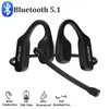 Mobiltelefonörlurar Benledning Hörlurar Trådlös Bluetooth 5.1 Business Earphones Open Ear Hook Outdoor Waterproof Sports Headset med MIC J240123