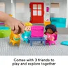 Fisher-Price Little People Friends Together House 유아용 학습 플레이 세트, 10 피스