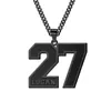 Necklaces Customized Engraved Sport Number Necklace with Name|Year Necklace|Personalized Lucky Pendant|Baseball and Sports Team Number