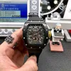 Orologi meccanici automatici da uomo Superclone Richa Mens Mechanics Sport Nero Grigio Gomma Uomo Orologio da polso in oro rosa 5a96