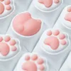 Teclados teclados bonito feminino rosa gato patas corgi nádega keycaps para teclado mecânico abs animal keycap personalizado key cap cereja mx switch yq240123