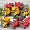 Construction et séparation de 4 vis de construction Toys Engineering Véhicules Camions de pompiers 240123