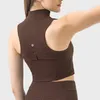 Veste sans manches pour femmes, haut décontracté polyvalent et sexy, gilet d'entraînement zippé, débardeur de yoga d'exercice amincissant, leggings assortis, pantalon de yoga d'exercice de fitness pour femmes LU-MELUCK