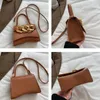 Evening Bags Vintage Small Shoulder Messenger Bag For Women Fashion Cute PU Crossbody Handbags Purse Female Chains Decor Designer Wallet