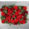 Flores decorativas flor artificial fundo de parede hortênsia rosas casamento decoração ao ar livre imitação plantas celebração do feriado