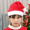 Berets 6pcs Santa Claus Hats Christmas Plush Hat Red na rok świąteczne dzieci