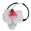 Choker Phalaenopsis Naszyjnik Vintage Flower Dasiłek dla kobiet dziewcząt