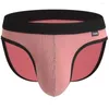 Cuecas masculinas sexy u convexo roupa interior boxer briefs u-bolsa modal troncos shorts elástico confortável macio masculino calcinha