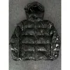 Trapstar Down Parka 남자 브랜드 반짝이는 검은 자수 재킷 겨울 윈드 브레이커 따뜻한 아웃웨어 재킷 탑