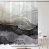 Shower Curtains Abstract Art Stone Grain Shower Curtain High Quality Texture Bathroom Curtains Toilet Cover and Bath Mat Non-Slip Rug Home Decor