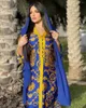 Vêtements ethniques Ramadan Moyen-Orient Maroc Robe Femmes Musulmanes Abaya Floral Imprimer Robe À Manches Longues Dubaï Turquie Robes Arabe Caftan