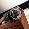 Wristwatches Oblvlo Brand Design Earth Automatic Automatic Watch Luxury Three Wheels Blue Lightlight مقاومة للماء للرجال JM-Earth