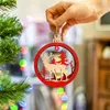 Decorazioni natalizie Arrivo Ciondoli in legno Alce intagliato Albero di Natale Ornamenti appesi per la casa Regalo per bambini Noel Decor