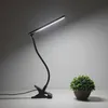 Lampy biurkowe lampy biurkowe Książka sypialnia światło USB Ładowanie klipsy stołowe Elastyczne wężowe światło nocne składane lampa czytania do podróży YQ240123