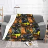 Blankets Wallpaper Concept Air Conditioning Blanket Fashion Soft Blend Camero Autobot Fight
