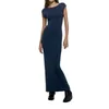 Casual Dresses Women's Long Tank Dress Tight Montered Round Neck Sleunteless Backless Solid Color Bodycon For Party Wedding Club