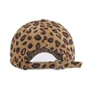 Bola bonés unisex leopardo impressão beisebol homens e mulheres hip hop boné ajustável chapéus de sol snapback inverno vintage pico chapéu