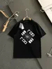 Sommar ny mäns t-shirt enkel herr rund hals casual geometriska mönster ren bomull kort ärm mode trend brev t-shirt halva ärm grossistkläder