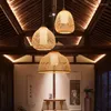 Lampes suspendues Arturesthome Bambou Wabi-Sabi Style Luminaires Japonais Ethnique Chambre Décor Chandler Lumière Plafond Suspendu