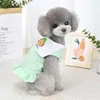 Dog Apparel 2024 Summer Pet Clothing Dresses Cat Puppy SMall Dress Skirt Yorkshire Maltese Pomeranian Poodle Bichon Clothes