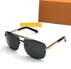 Mann klassische Sonnenbrille Frauen quadratischen Rahmen V Sonnenbrille Unisex UV400 Schutz vergoldet Brillengestelle Brillen Damenmode hochwertige Schutzbrillen